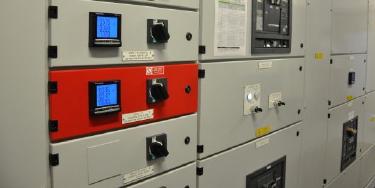 A photo of building automation controls