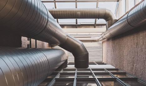 A photo of a ventilation system